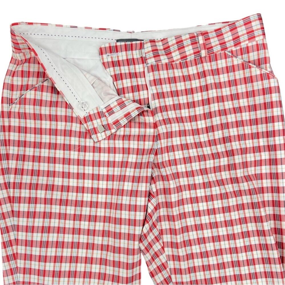 Peter Millar Womens Golf Pants Cropped Checkered Plaid Size 10 - Picture 2 of 8